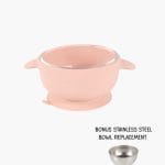 [Preorder] Glass Bowl With Silicone Suction Sleeve [Bonus Stainless Steel Insert]