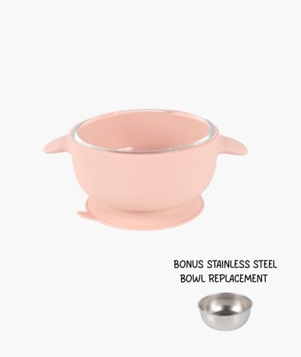 [Preorder] Glass Bowl With Silicone Suction Sleeve [Bonus Stainless Steel Insert]