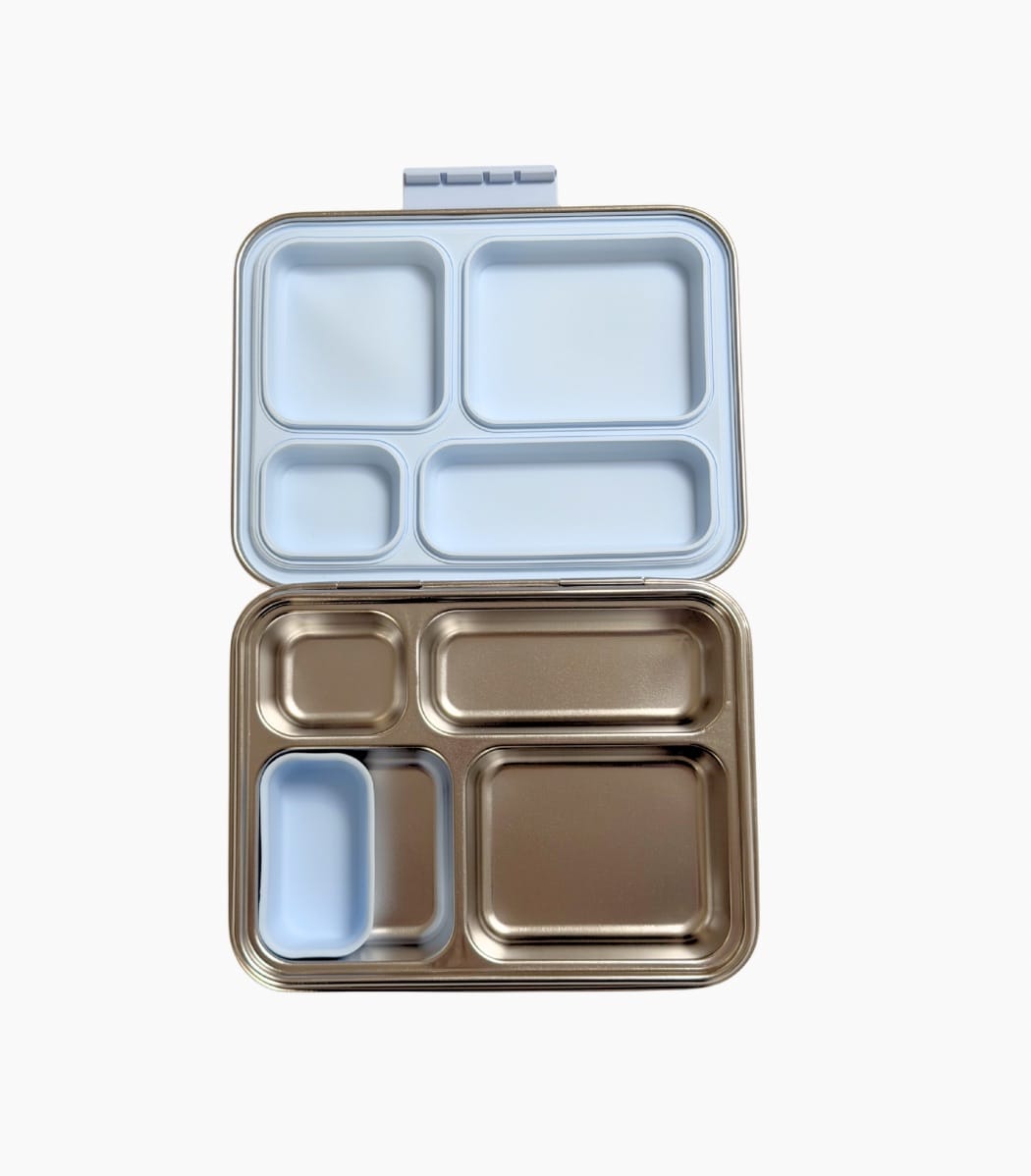 Kaally Bento 4 Plus 2.0 - 2.jpg Bento 4+ Stainless Steel Lunchbox — New 2026 Edition — Ex-Display - Image 1