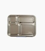 Kaally Bento 4+ stainless steel lunchbox closed, viewed from above