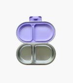 Kaally Stainless Steel Kids Lunchbox - 304-Grade 2-Compartment Non-Toxic Snack Box Australia