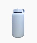 Kaally 800mL glass water bottle in light blue shown against a plain studio background