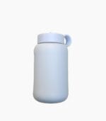 Kaally 500mL glass water bottle in lilac grey shown against a plain studio background