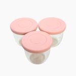 Mini Glass Jars with Silicone Lids - Pack of 3