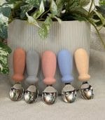 Toddler Cutlery Set - Stainless Steel w Silicone Handles - Image 4