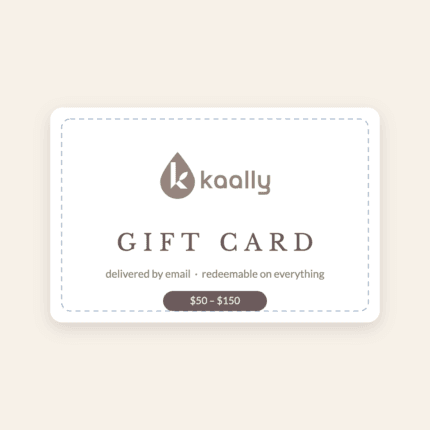 Kaally digital gift card — $50 to $150, delivered by email